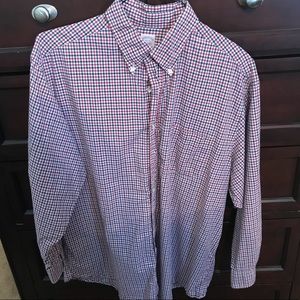 Brooks Brothers black and red button down